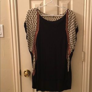Black and patterned fun summer shirt